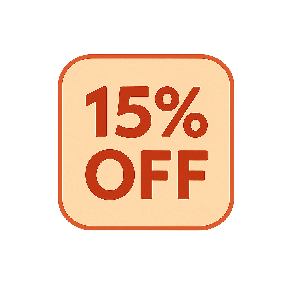 15% Off Badge
