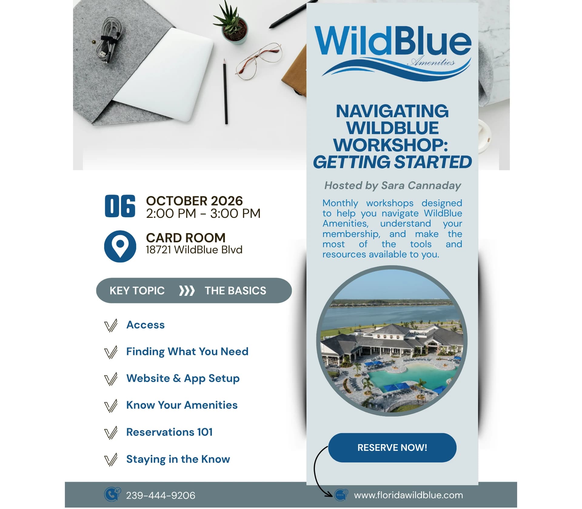 Navigating WildBlue: Getting Started — original club flyer