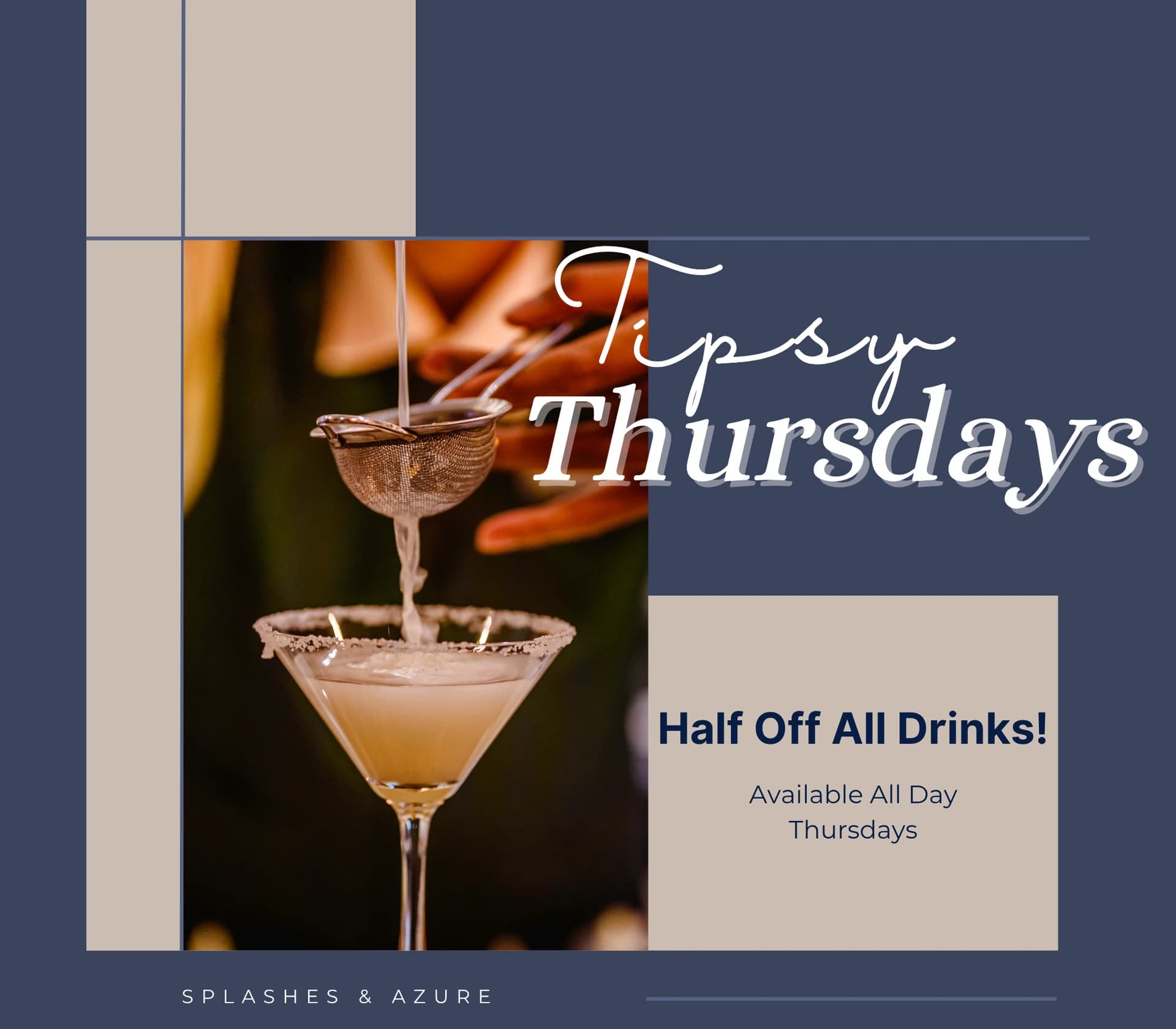 Tipsy Thursdays — original club flyer