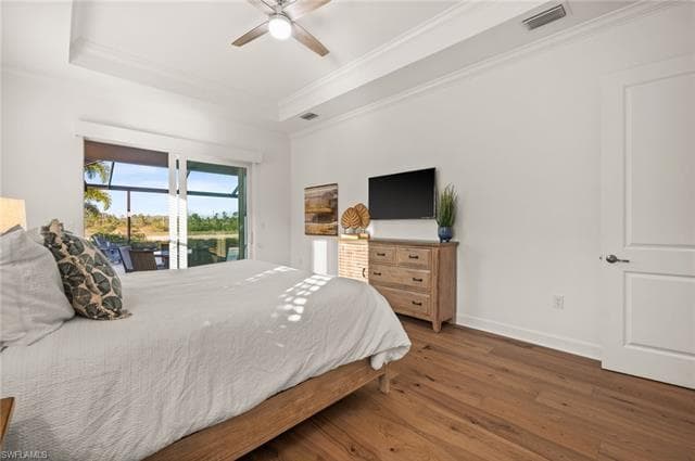 Primary bedroom overlooking the lake
