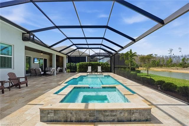 Private pool and spa overlooking the preserve