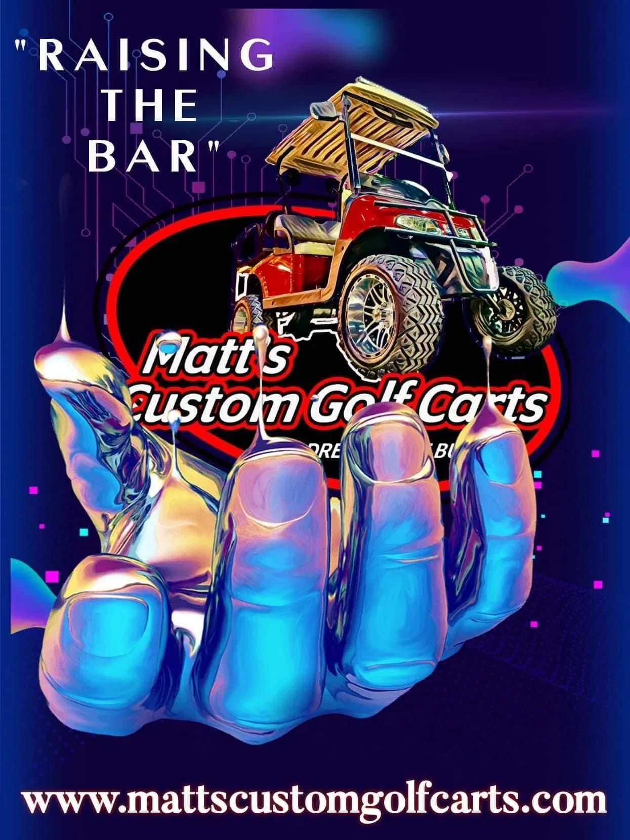 Custom golf carts at Matt's Custom Golf Carts in Fort Myers